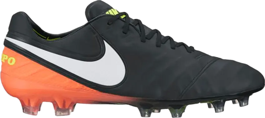  Nike Tiempo Legend 6 FG &#039;Black Hyper Orange&#039;