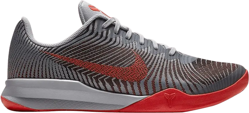  Nike KB Mentality 2 &#039;Wolf Grey Bright Crimson&#039;