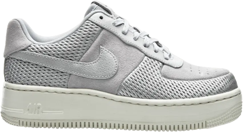  Nike Wmns Air Force 1 Upstep Premium &#039;Metallic Platinum&#039;