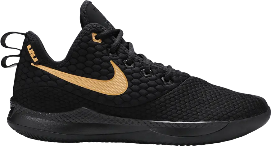  Nike LeBron Witness III Black Gold