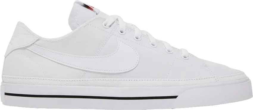  Nike Court Legacy Canvas White Black