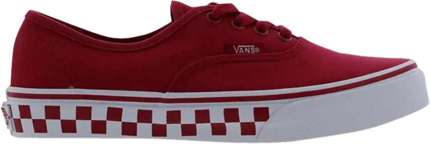  Vans Authentic Kids &#039;MLX - Crimson Checkerboard&#039;