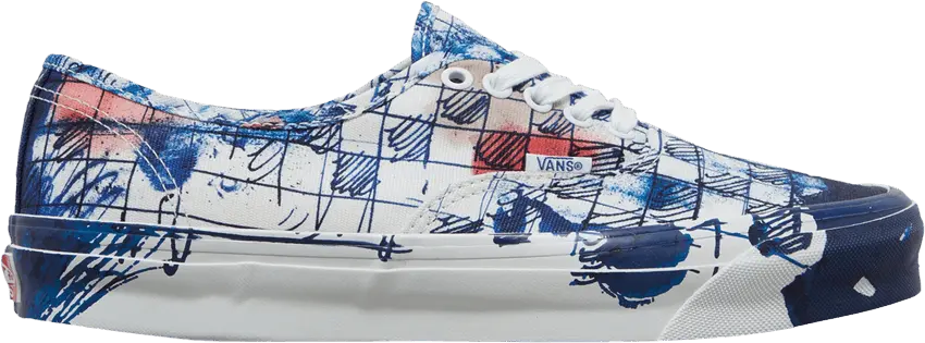  Vans Connor Tingley x OG Authentic LX &#039;Checkerboard - White Blue&#039;