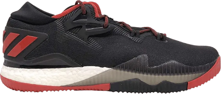  Adidas Crazylight Boost Low 2016 &#039;Black Red&#039;
