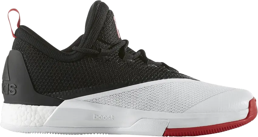  Adidas Crazylight Boost 2.5 Low &#039;Core Black Scarlet&#039;