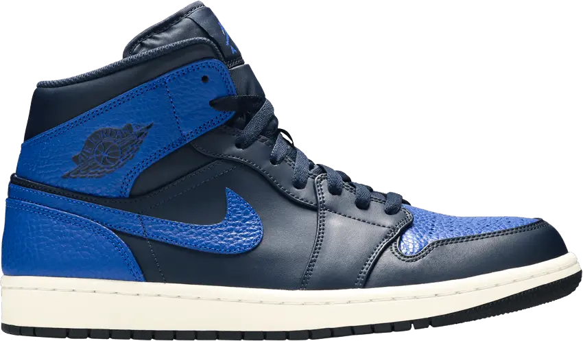  Jordan 1 Mid Obsidian Game Royal