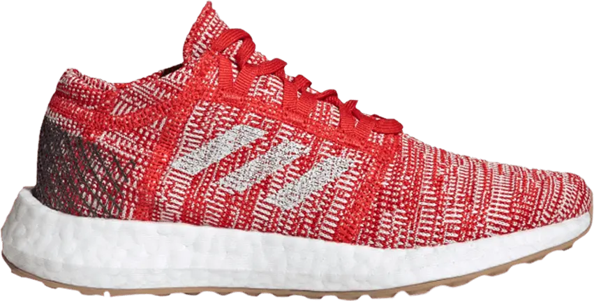  Adidas PureBoost Go J &#039;Active Red Carbon&#039;