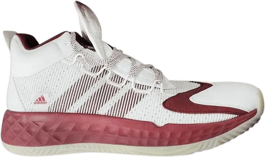 Adidas Pro Boost Mid &#039;White Burgundy&#039;