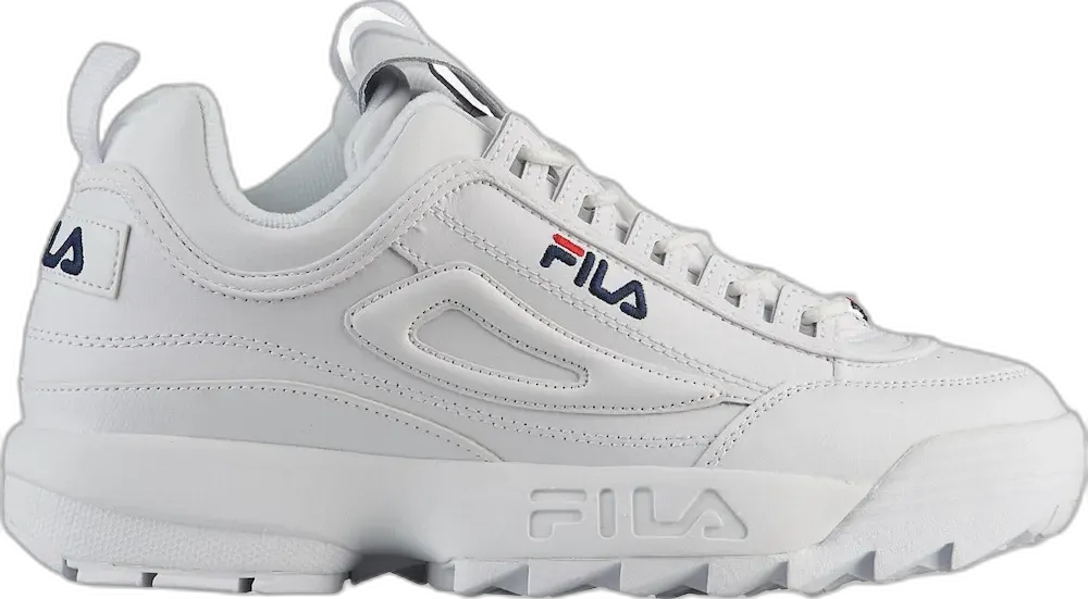  Fila Disruptor 2 White Navy Red