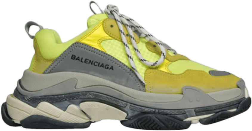  Balenciaga Triple S Yellow Fluo (Women&#039;s)