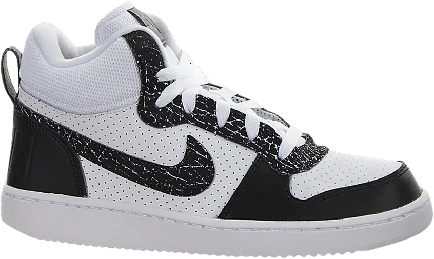  Nike Court Borough Mid Premium GS &#039;White Black&#039;