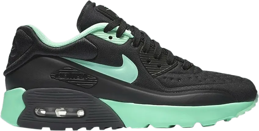  Nike Air Max 90 Ultra SE GS &#039;Black Green Glow&#039;