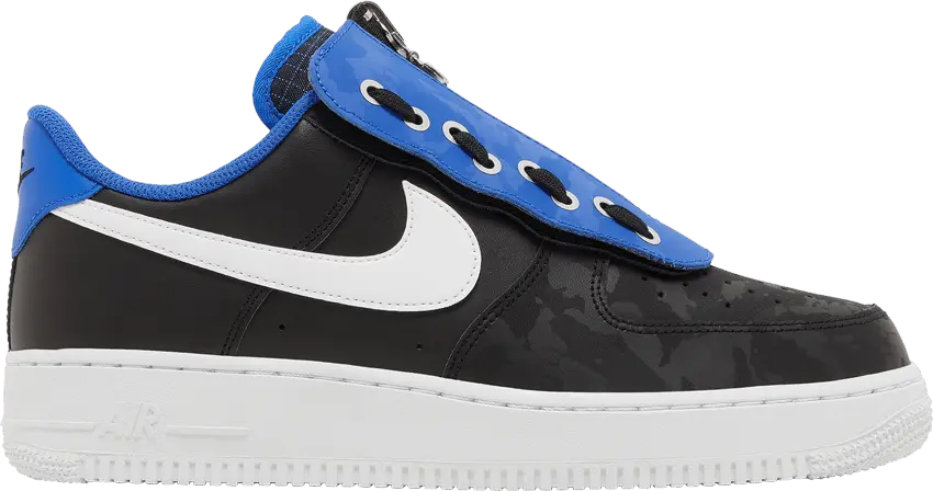  Nike Air Force 1 Low Shroud Camo Black Royal