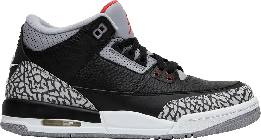  Jordan 3 Retro Black Cement (2018) (GS)