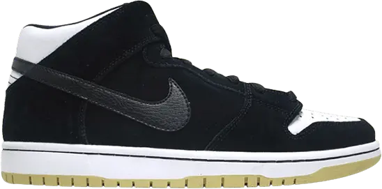  Nike SB Dunk Mid Black White Gum