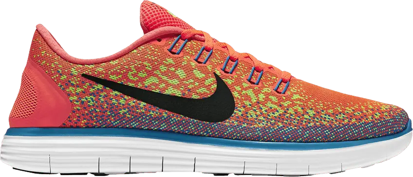  Nike Free RN Distance &#039;Hyper Orange Blue Lagoon&#039;