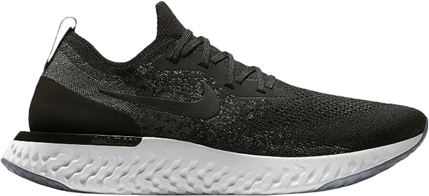  Nike Epic React Flyknit Black Dark Grey