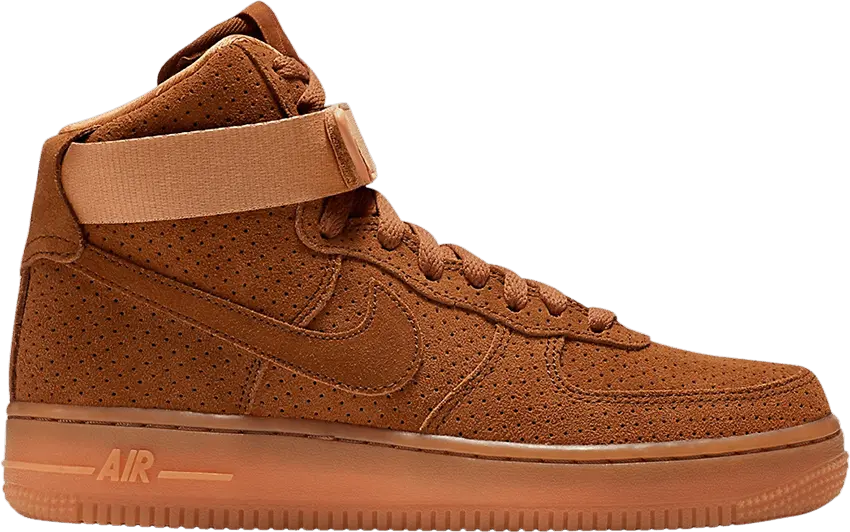  Nike Wmns Air Force 1 Hi Suede &#039;Tawny&#039;