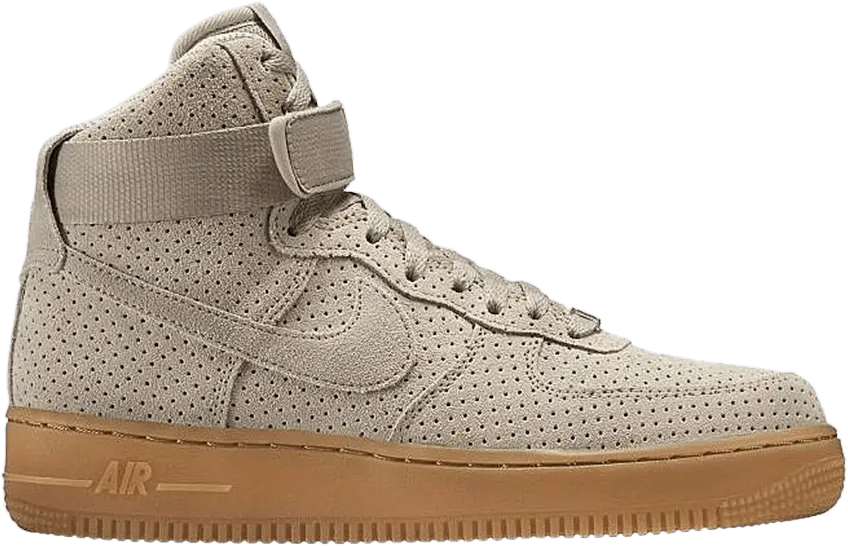  Nike Wmns Air Force 1 High Suede &#039;String&#039;