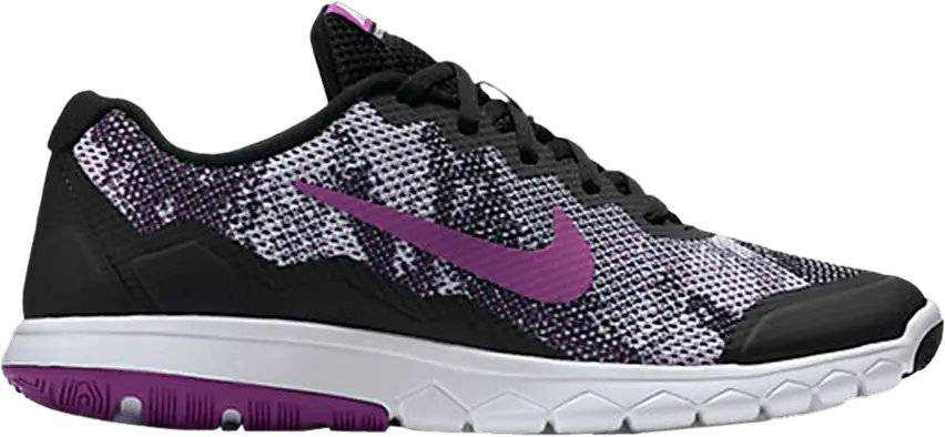  Nike Wmns Flex Experience RN 4 Premium &#039;Black Vivid Purple&#039;
