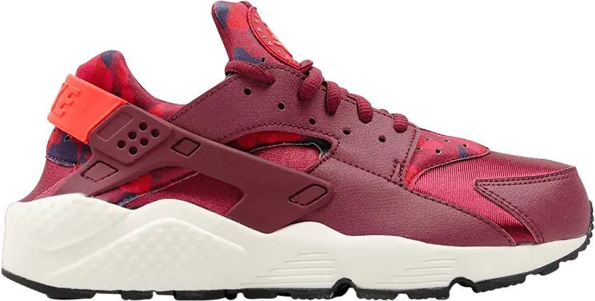  Nike Wmns Huarache Run Print &#039;Deep Garnet&#039;