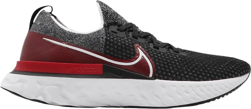  Nike React Infinity Run Flyknit Black University Red