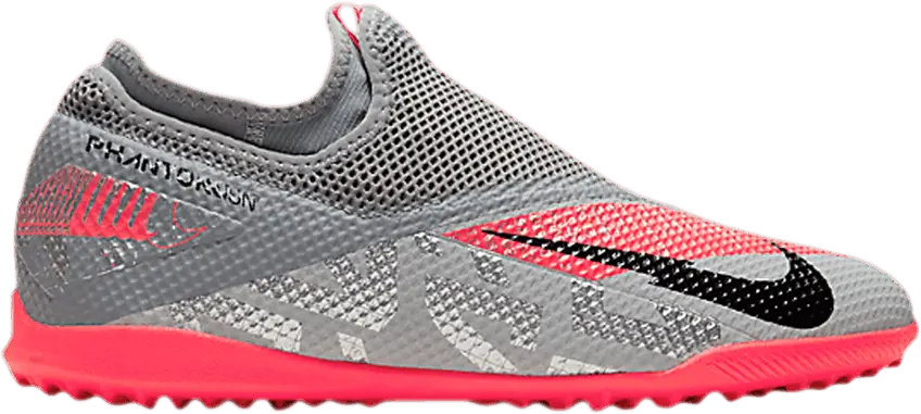  Nike Phantom Vision 2 Academy DF TF &#039;Metallic Grey Crimson&#039;