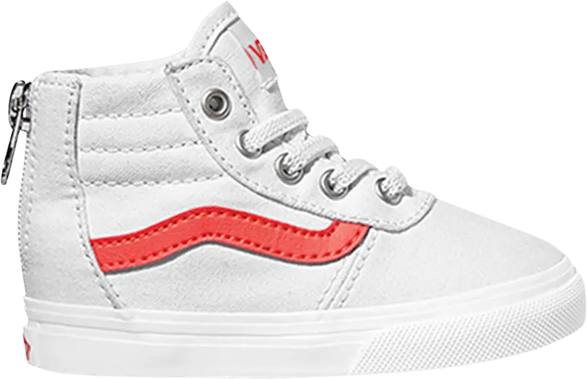  Vans Maddie High Zip Toddler &#039;White Coral&#039;