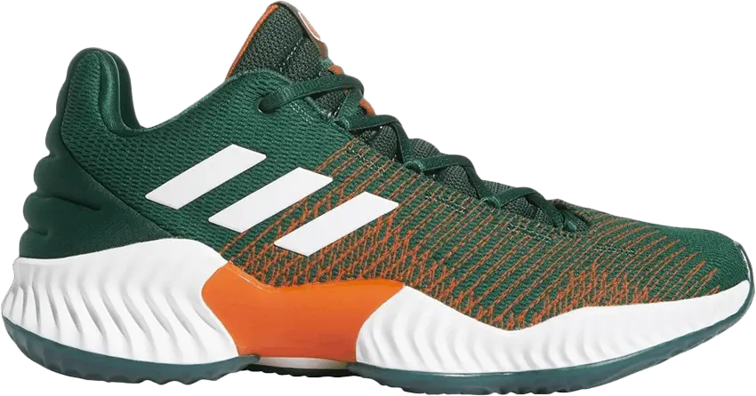  Adidas Pro Bounce 2018 Low &#039;Miami Hurricanes&#039;