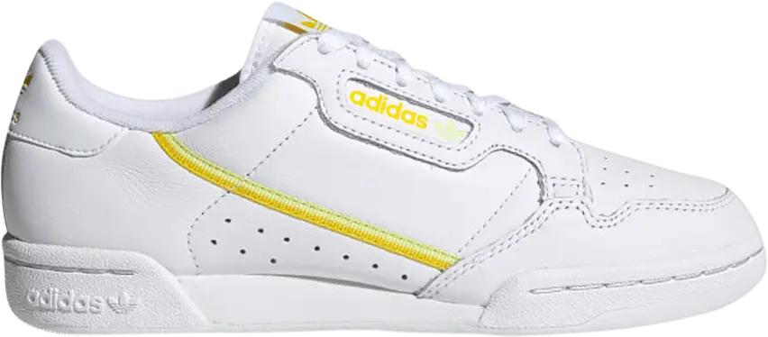  Adidas Wmns Continental 80 &#039;White Semi Frozen Yellow&#039;
