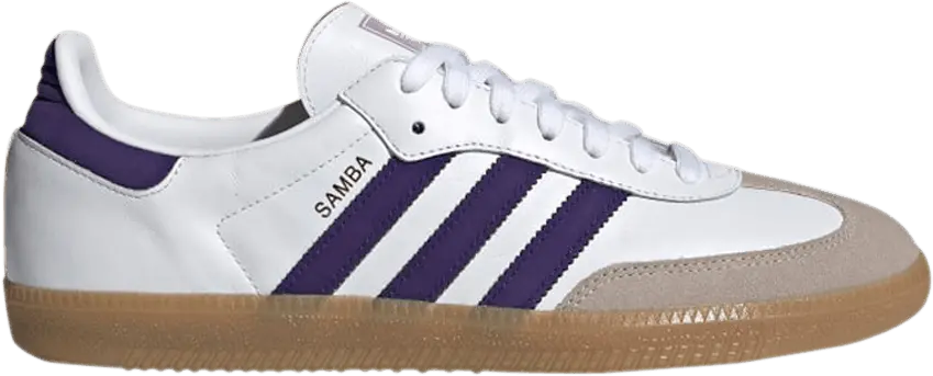  Adidas Samba OG &#039;White Collegiate Purple&#039;