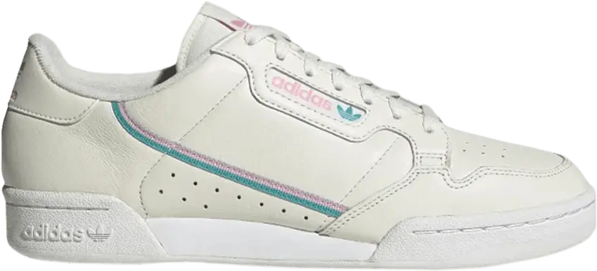  Adidas Continental 80 &#039;Off White Pink Aqua&#039;