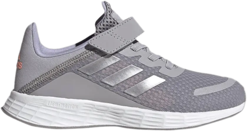  Adidas Duramo SL Little Kids &#039;Grey Silver Metallic&#039;