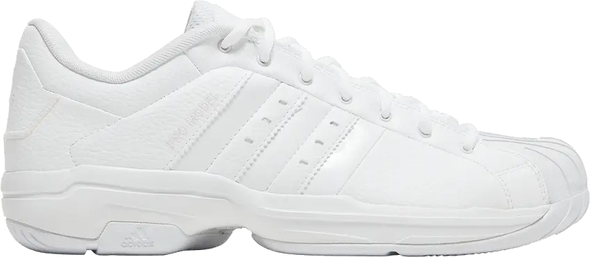  Adidas Pro Model 2G Low &#039;Triple White&#039;