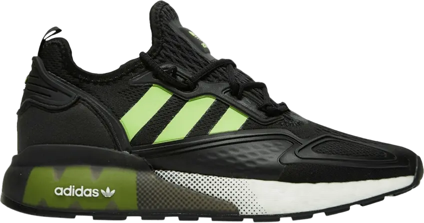 Adidas ZX 2K Boost J &#039;Black Signal Green&#039;