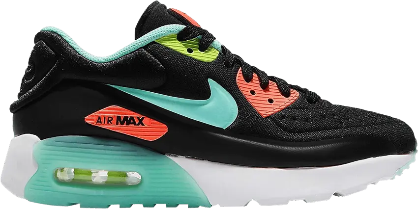  Nike Air Max 90 Ultra SE GS &#039;Black Turquoise Bright Mango&#039;