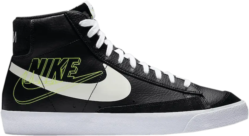  Nike Blazer Mid 77 Vintage Reverse Logo Black