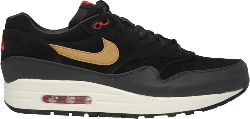  Nike Air Max 1 Gold Hyper Red