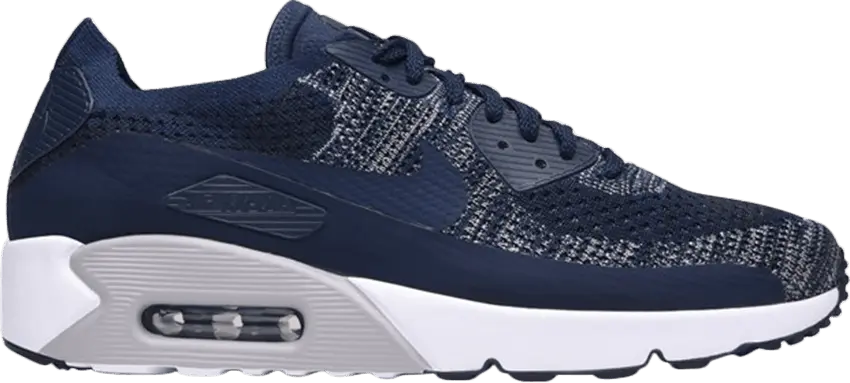  Nike Air Max 90 Ultra 2.0 Flyknit College Navy College Navy