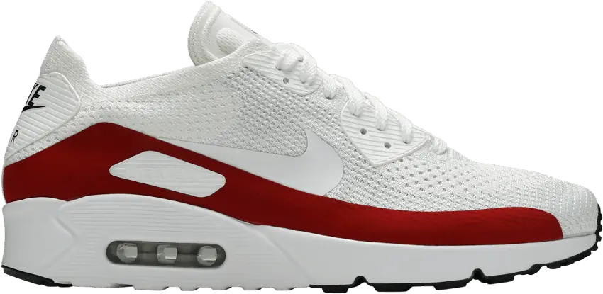  Nike Air Max 90 Ultra 2.0 Flyknit &#039;White Red&#039;