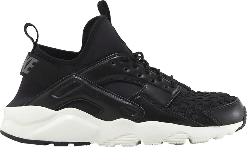  Nike Air Huarache Run Ultra Se Black Dark Grey-Sail Black