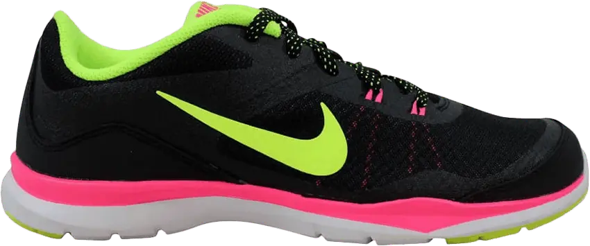  Nike Wmns Flex Trainer 5 &#039;Black Volt Pink&#039;