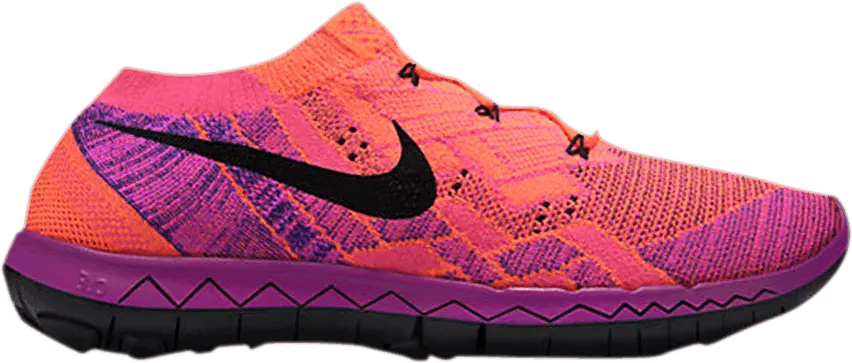 Nike Wmns Free 3.0 Flyknit &#039;Hyper Orange Vivid Purple&#039;