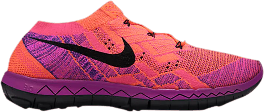  Nike Wmns Free 3.0 Flyknit &#039;Hyper Orange Vivid Purple&#039;