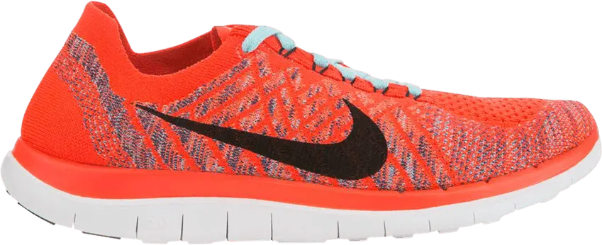  Nike Wmns Free 4.0 Flyknit &#039;Bright Crimson&#039;