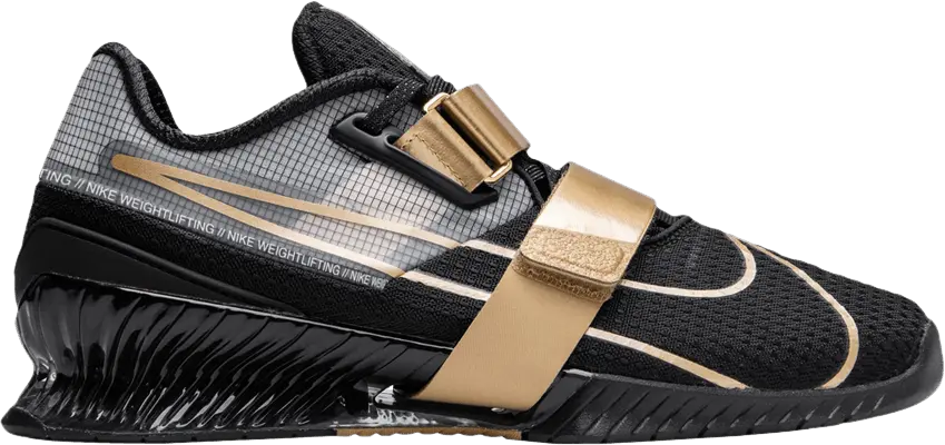 Nike Romaleos 4 &#039;Black Metallic Gold&#039; Sample