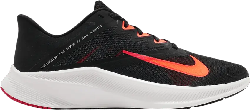  Nike Quest 3 &#039;Black Total Orange&#039;