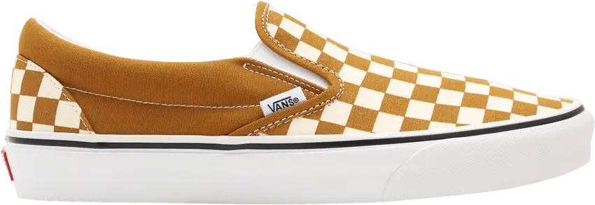 Vans Classic Slip-On &#039;Checkerboard - Golden Brown&#039;