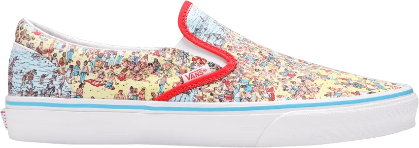  Vans Slip-On Wheres Waldo Beach