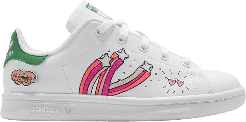  Adidas Stan Smith C &#039;Girls Rule - White&#039;